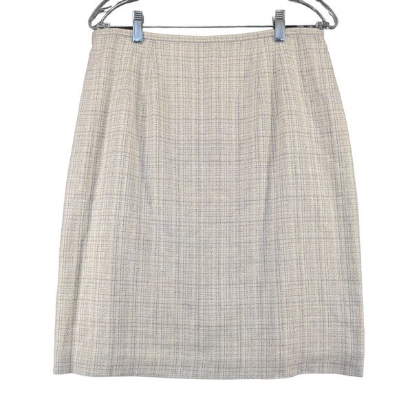 Norton McNaughton Womens Silk Linen Pencil Skirt Multi Size 12 - Picture 1 of 11